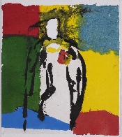 J'erre - 55 x 45 - acrylique et encre de Chine sur papier oriental marouflé sur toile - 2005