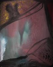 Couple - tempéra sur toile - 100 x 80 cm - 2002