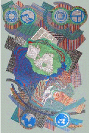 Echos : art, sciences et philosophie 3,40 m x 2,10 m