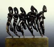 Les Femmes-noires - série du "Monde-Femme" - bronze - 1985