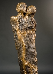 Les amants - bronze - 180 cm -