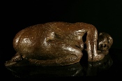 L'oeuf du monde - bronze -  12 (h) x 31 x 12 cm - 2003